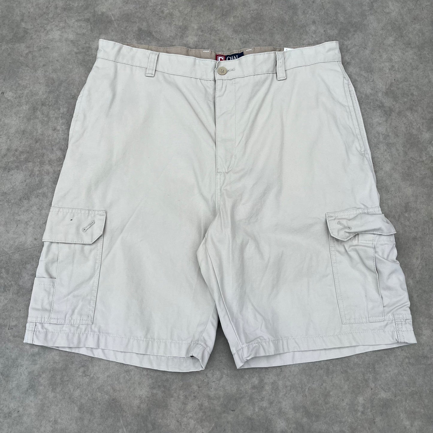 Chaps White Cargo Shorts W38