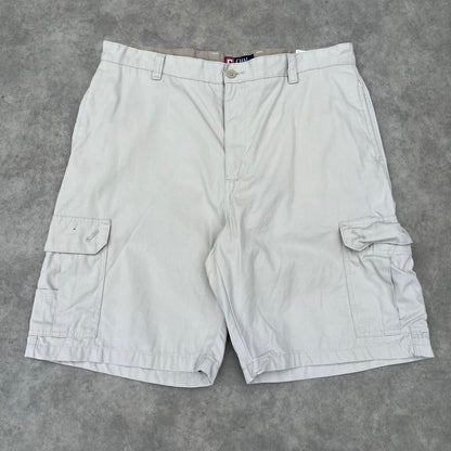 Chaps White Cargo Shorts W38