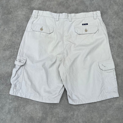 Chaps White Cargo Shorts W38