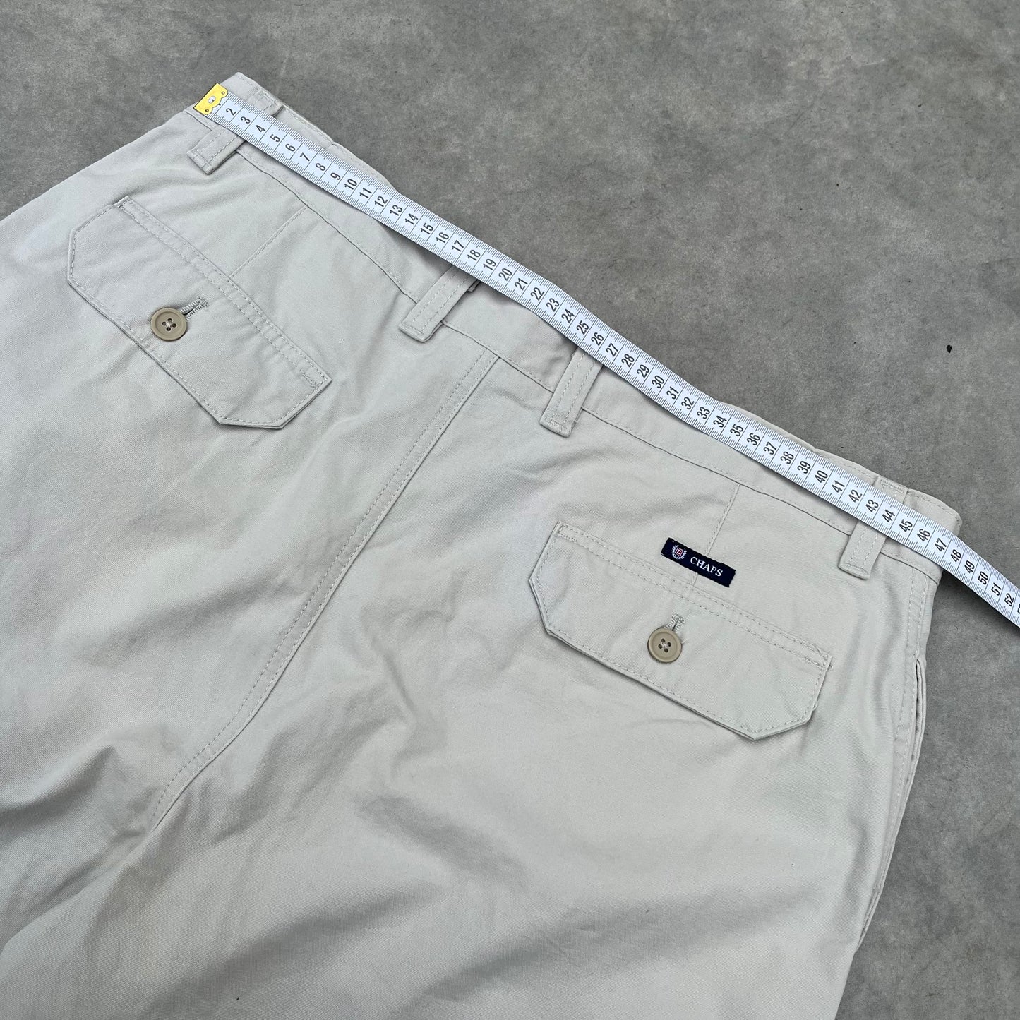 Chaps White Cargo Shorts W38