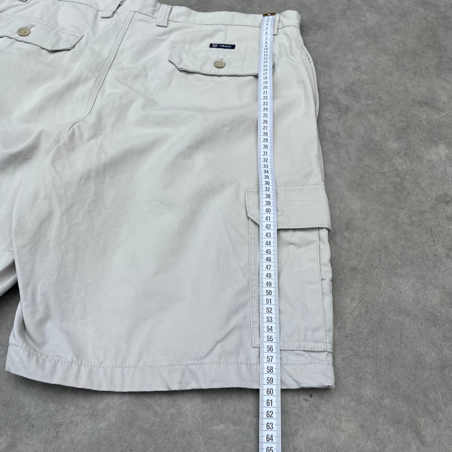 Chaps White Cargo Shorts W38