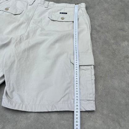 Chaps White Cargo Shorts W38