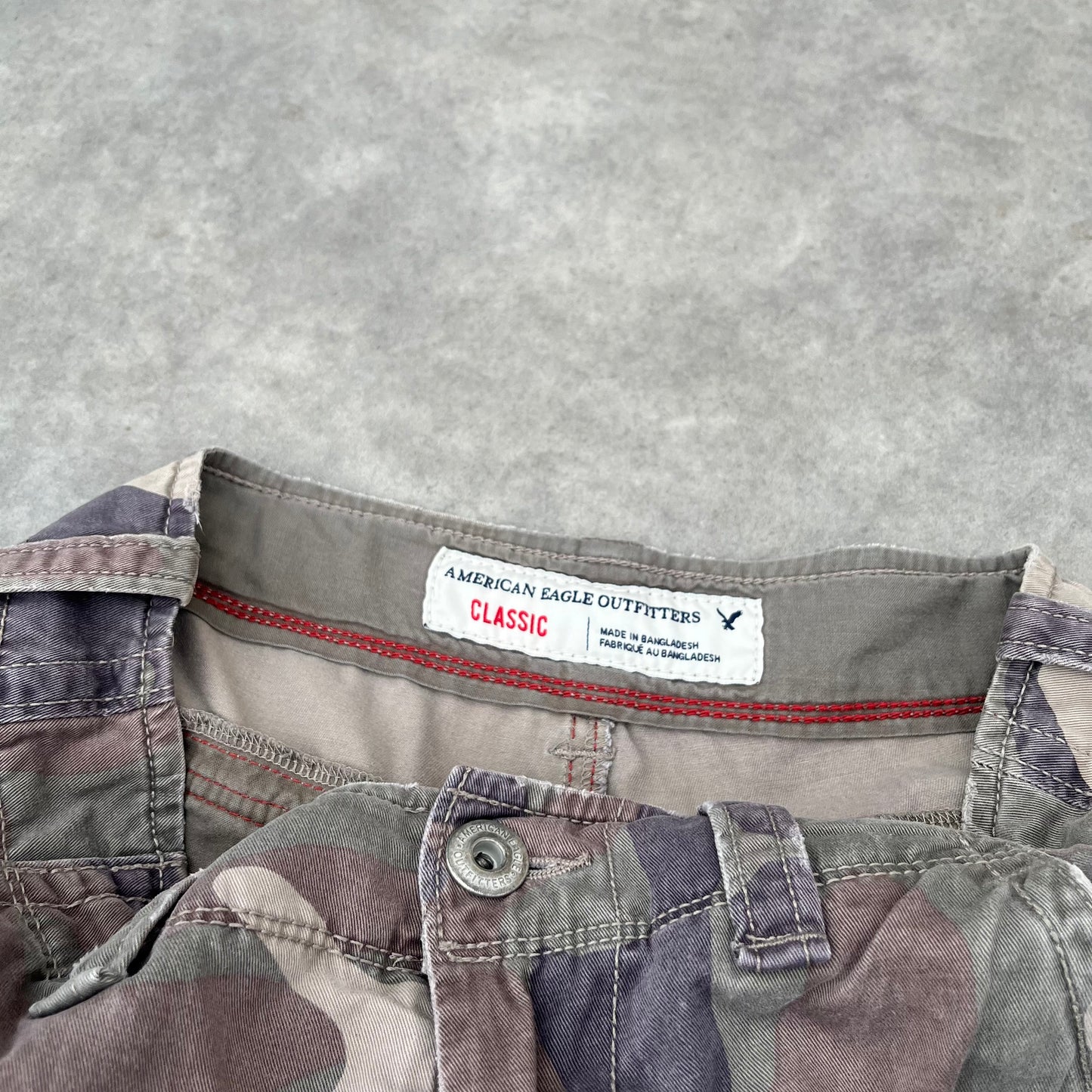 American Eagle Camo Cargo Shorts W28