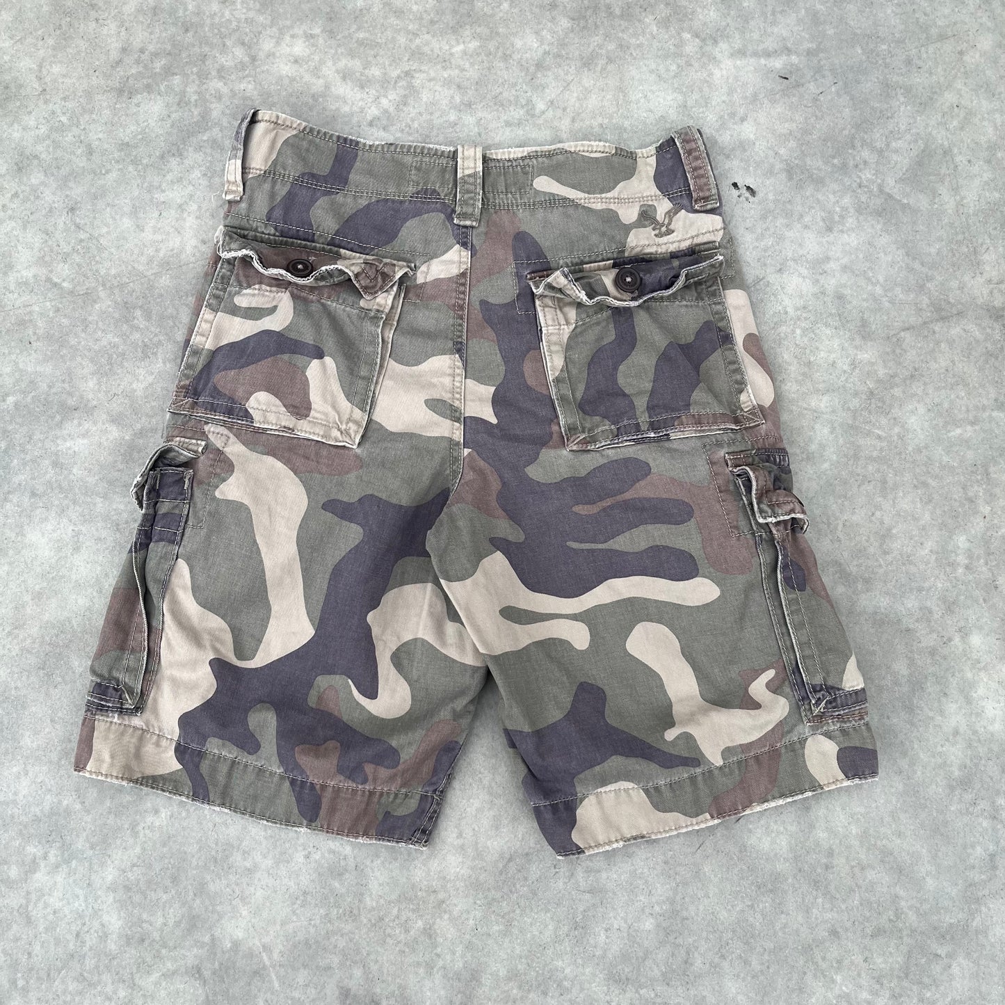 American Eagle Camo Cargo Shorts W28