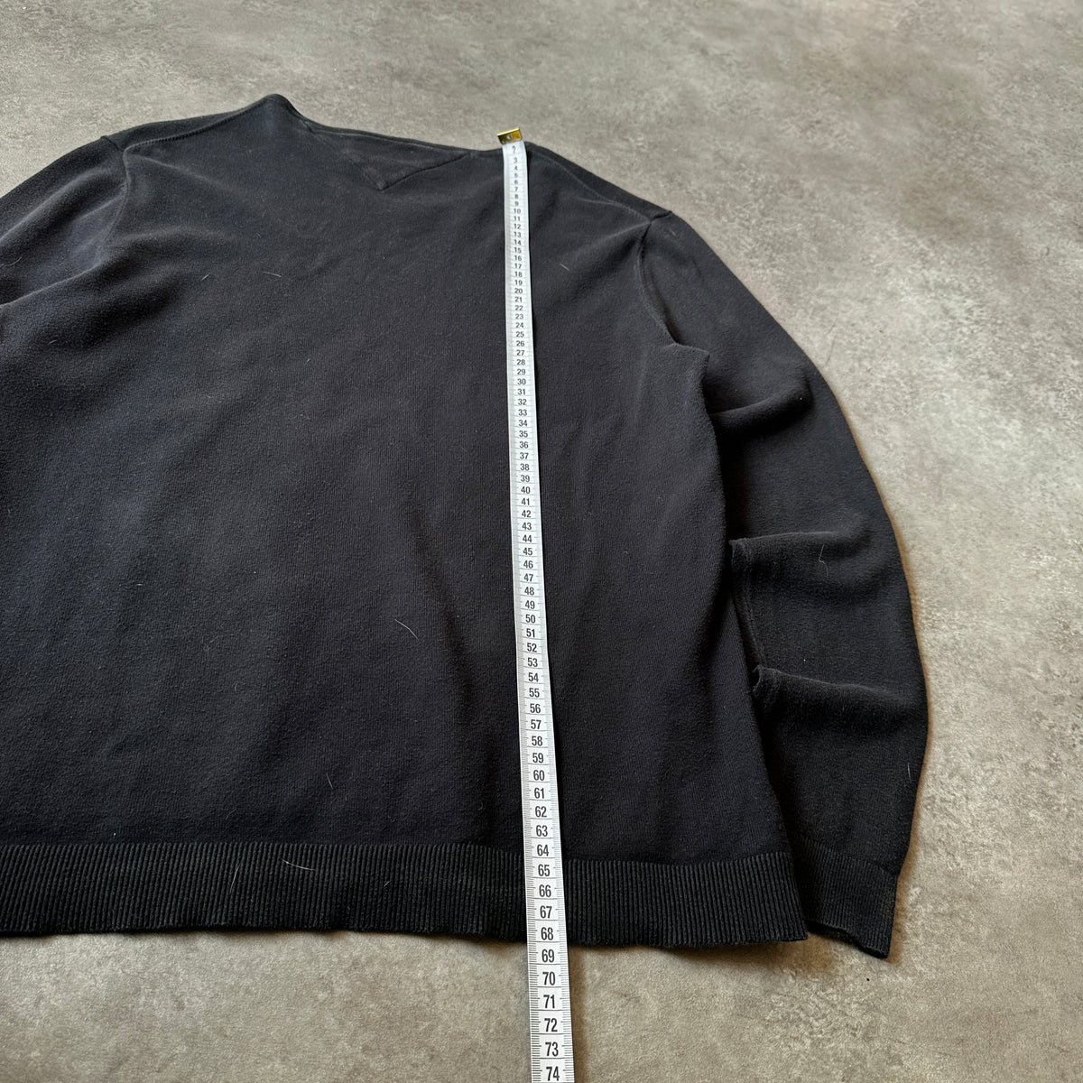 Tommy Jeans Black V-Neck Knit Sweater M