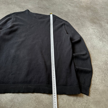 Tommy Jeans Black V-Neck Knit Sweater M