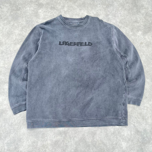 Lagerfeld Grey Sweatshirt L