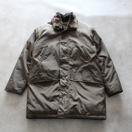 Woolrich Vintage Brown Long Coat (Man-XXL)