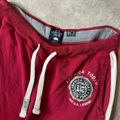 America Today Red Side Stripe Sweatpants XL