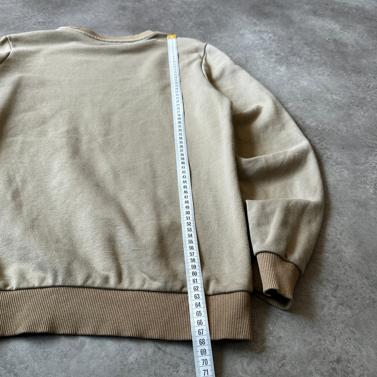 Pepe Jeans Beige Script Logo Crewneck Sweatshirt M