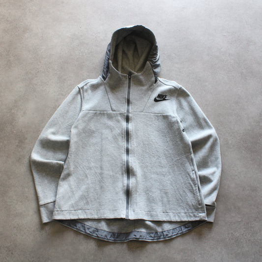 Nike Zip Up Hoodie-Light Grey (Woman-L)