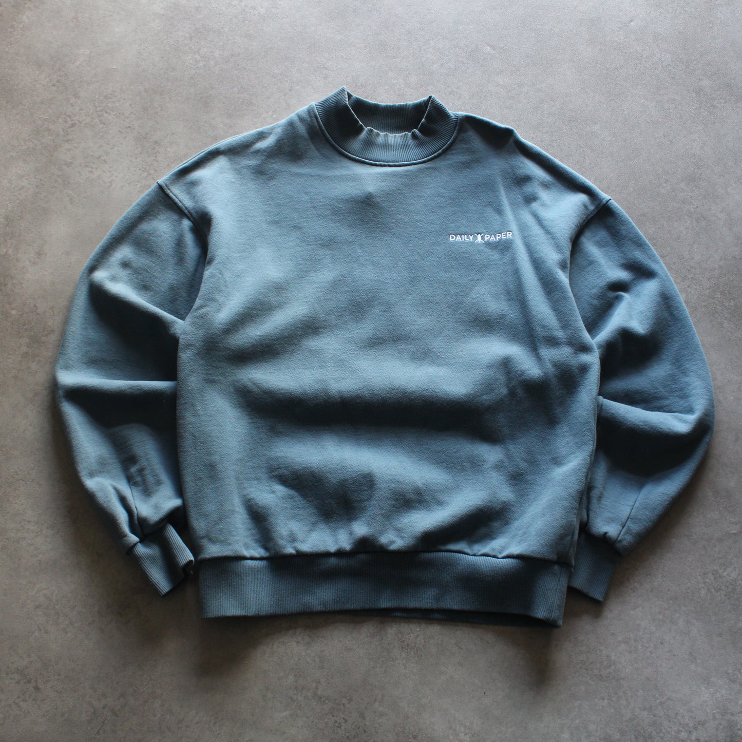 Daily Paper Embroidered Crewneck - Blue ( Man-S)