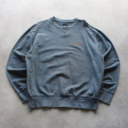 Element Embroidered Crewneck - Blue ( Man-M)