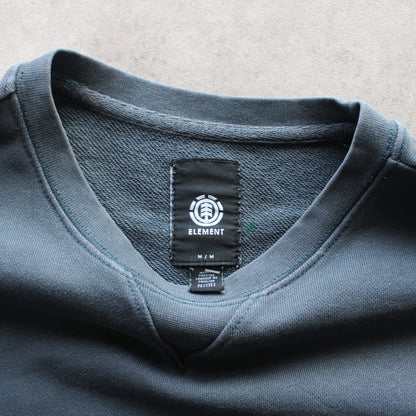 Element Embroidered Crewneck - Blue ( Man-M)