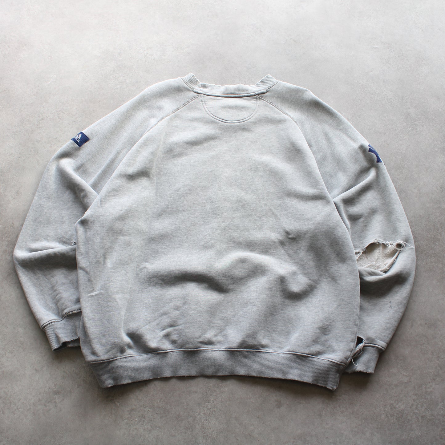 Adidas Vintage NY Distressed Crewneck - Grey (Man-L)