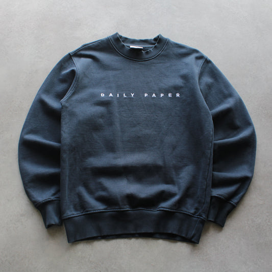 Daily Paper Crewneck Embroidered - Dark Blue (Man-XS)