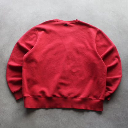 Adidas Y2K Crewneck Center Embroidered - Red (Man-XL)