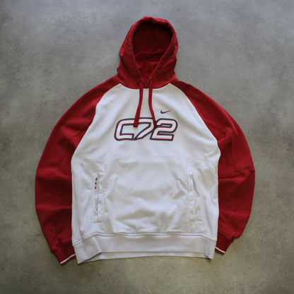 Nike C72 Hoodie – White/Red (Man-M)