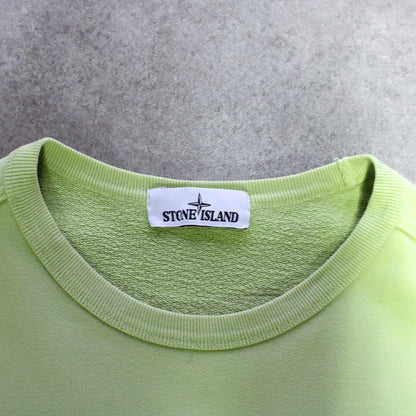 Stone Island Embroidered Crewneck – Lime (Man-M)