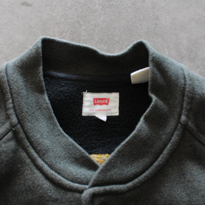 Levi’s Embroidered Back Sweater Jacket – Dark Green (Man-M)