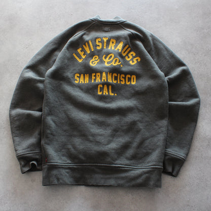 Levi’s Embroidered Back Sweater Jacket – Dark Green (Man-M)