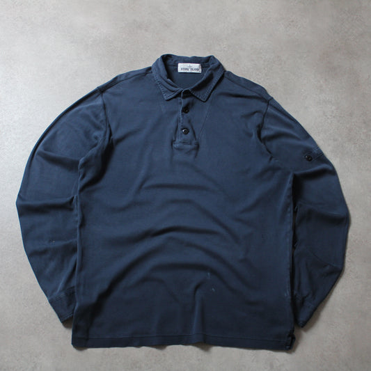 Stone Island Long Sleeve Polo Shirt  (Man-L) [SPOTTED]