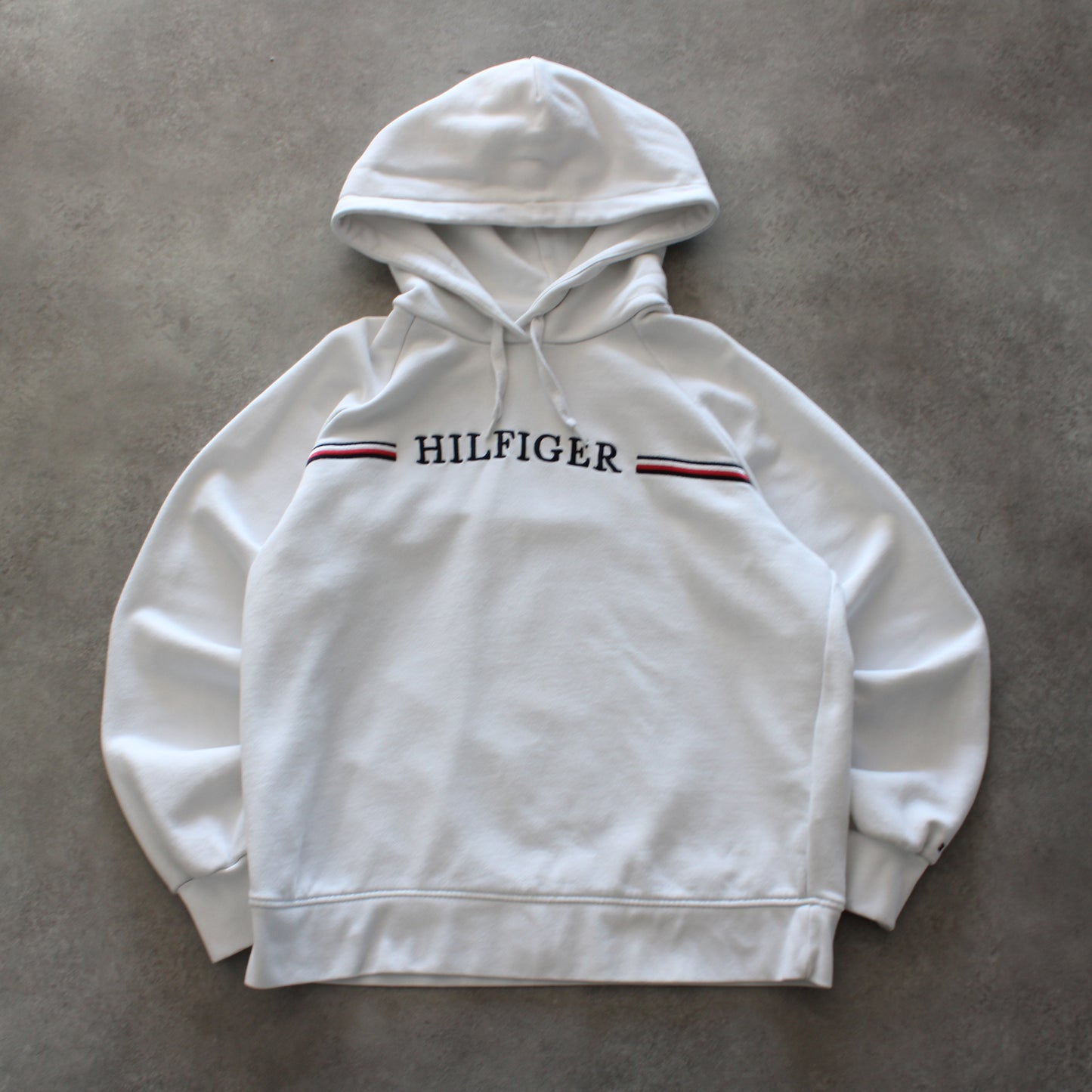 Tommy Hilfiger Embroidered Hoodie – White (Man-S)