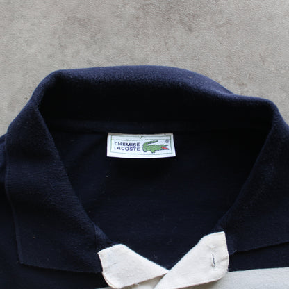 Lacoste Vintage Polo Shirt - Navy/Yellow/White (Man-L)