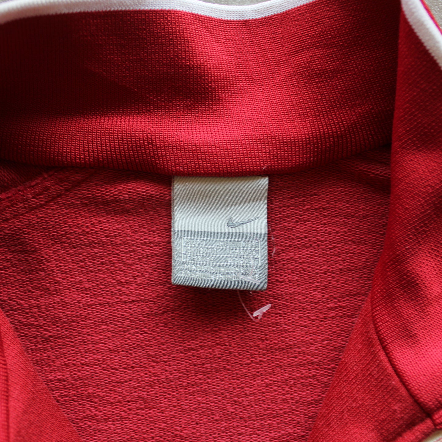 Nike Y2K Zip Up Sweater – Red/White (Man-L)