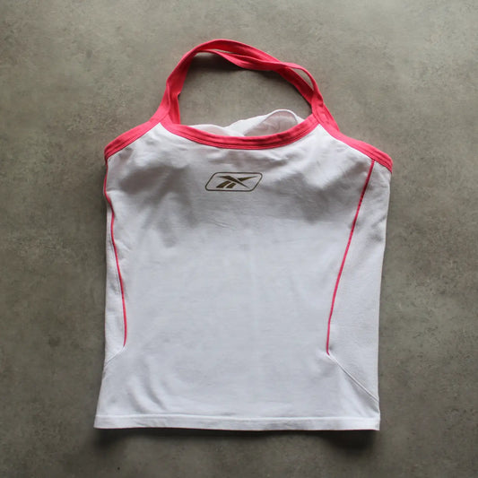 Reebok Y2K Athletic Tank Top – White/Pink (Woman-XL)