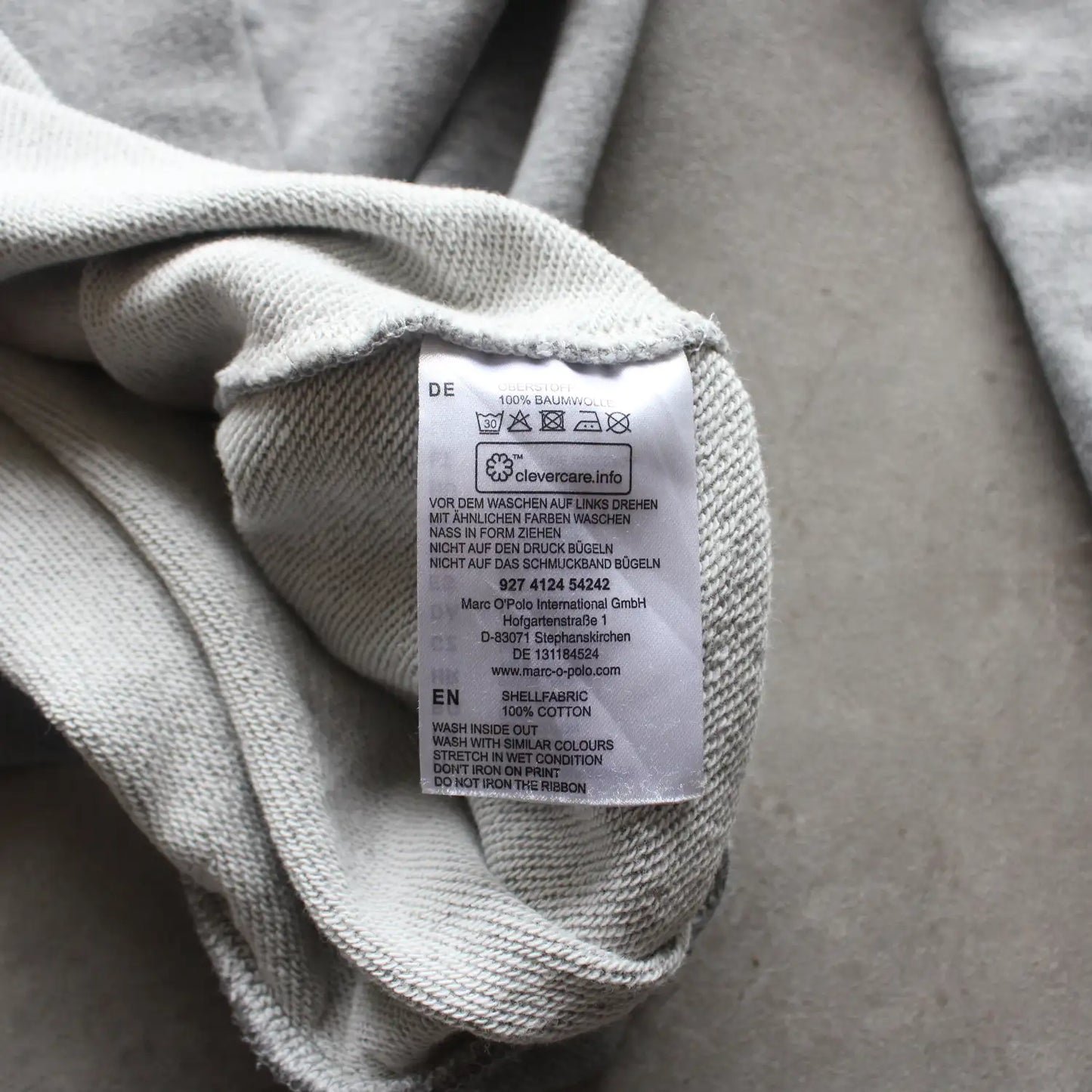 Marc O’Polo Printed Crewneck – Grey (Man-XXL)