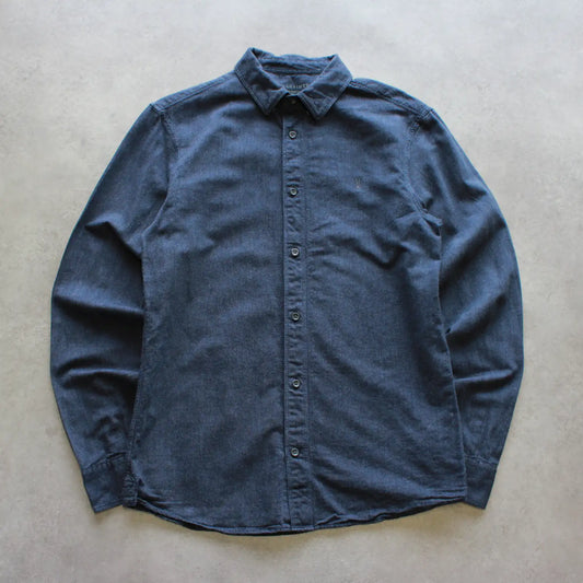 AllSaints Denim Shirt – Dark Blue (Man-XS)