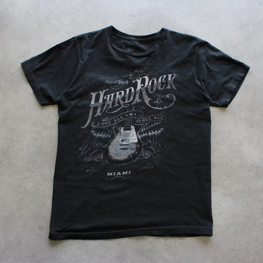 Hard Rock Cafe Miami Printed Tee – Black (Man-M)