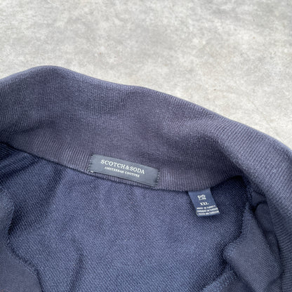 Scotch & Soda Navy Quarter Zip Sweatshirt XXL