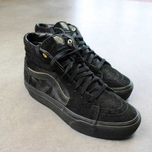 Vans Sk8-Hi Platform – Black Suede (Woman-38.5)