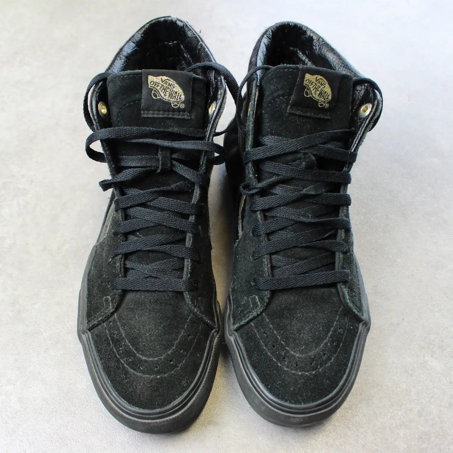 Vans Sk8-Hi Platform – Black Suede (Woman-38.5)