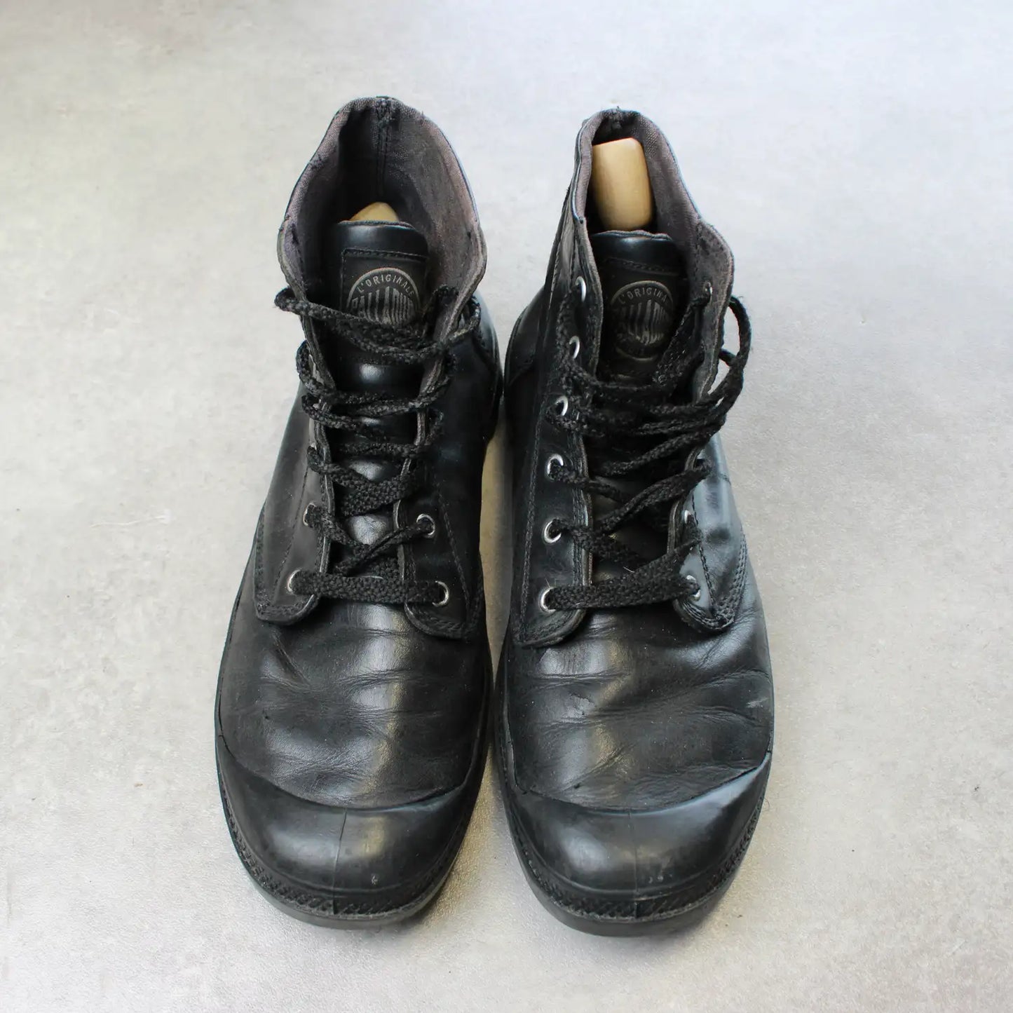Palladium Leather Boots – Black (Man-44)