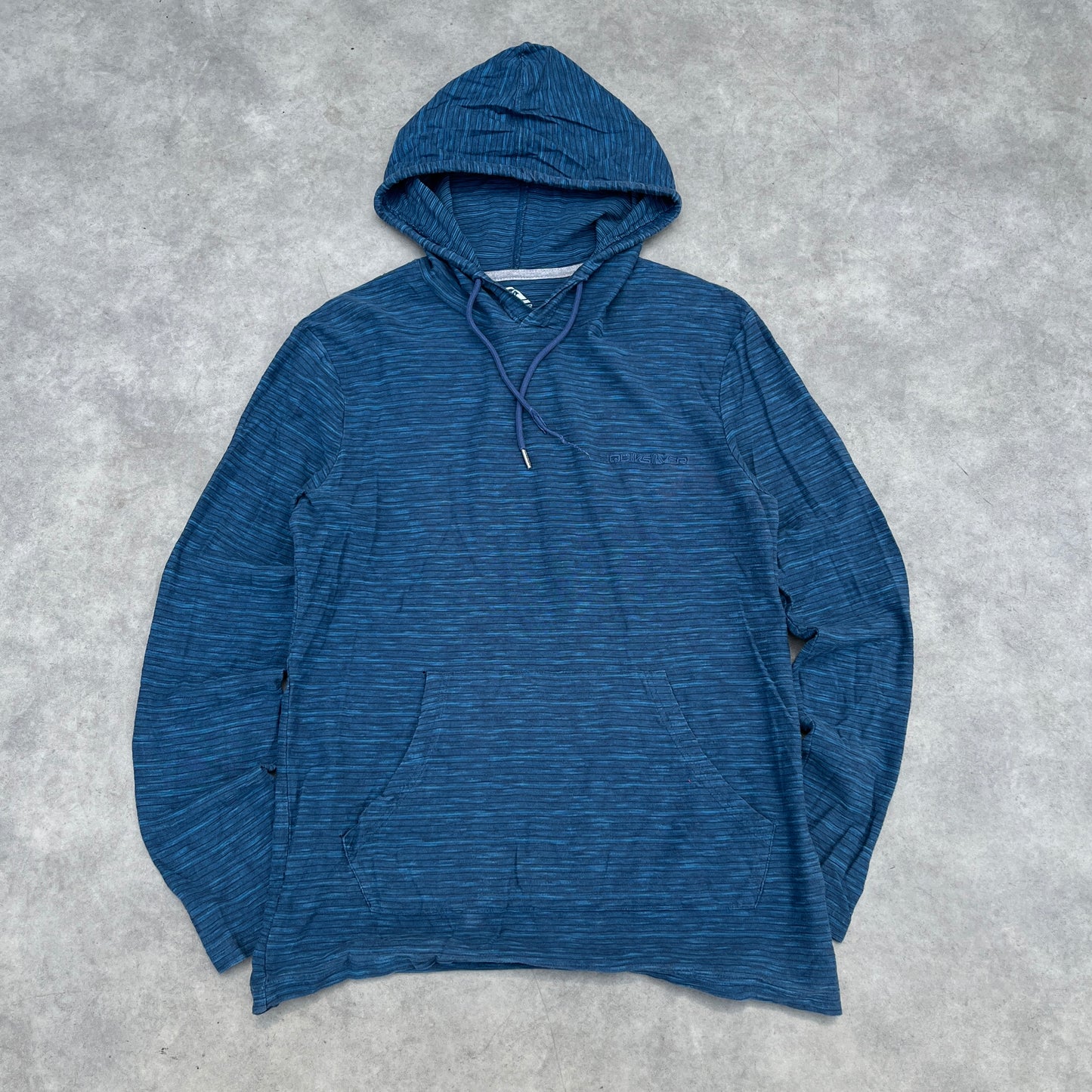 Quiksilver Blue Striped Hoodie M