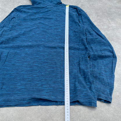 Quiksilver Blue Striped Hoodie M