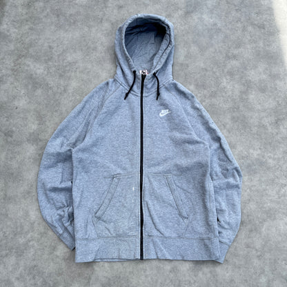 Nike Grey Zip Hoodie L