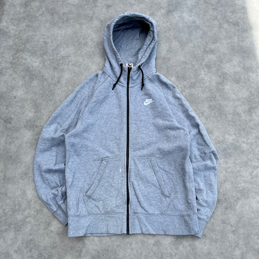 Nike Grey Zip Hoodie L