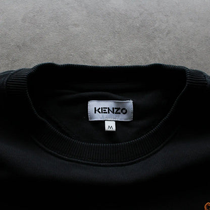 Kenzo Embroidered Patch Crewneck – Black (Man-M)
