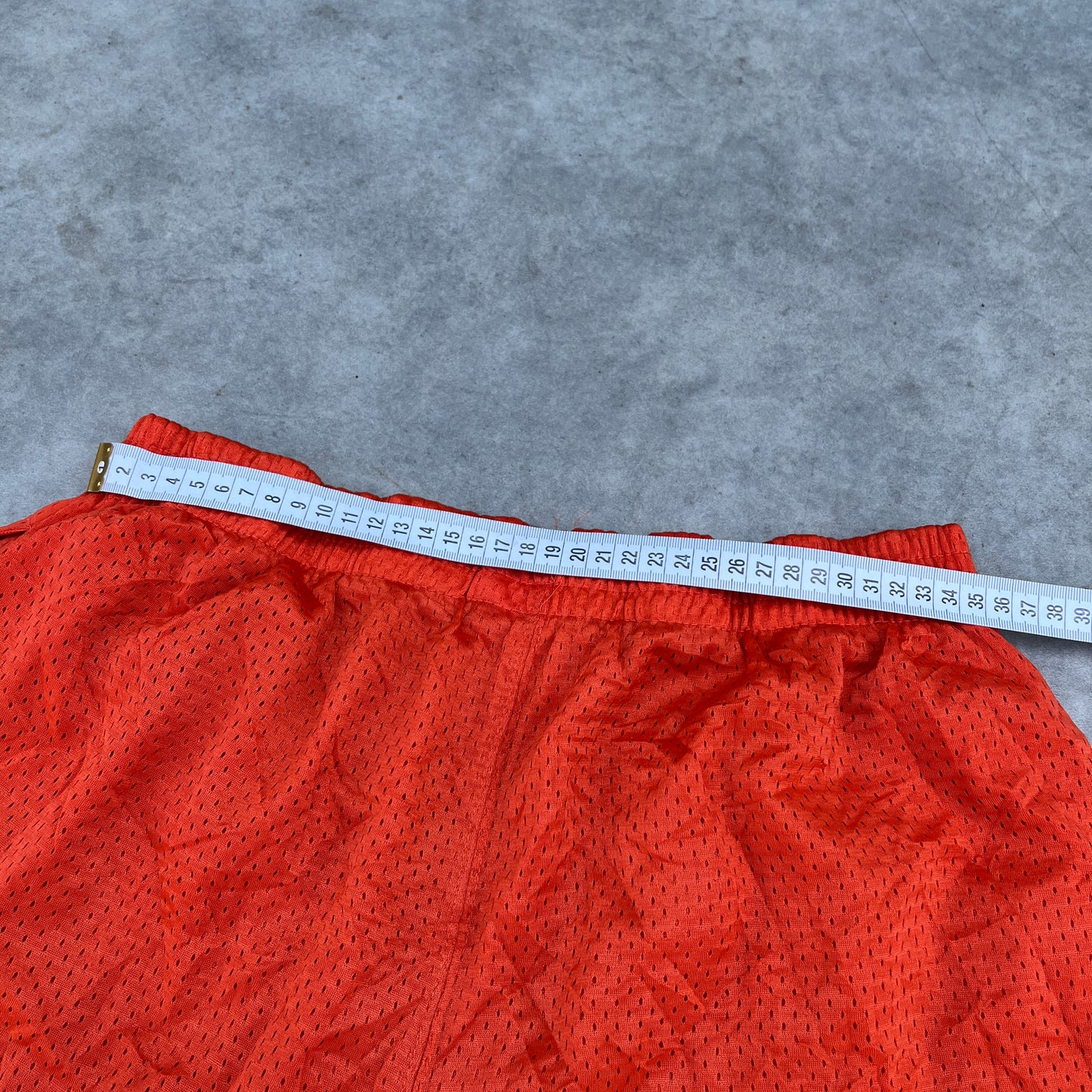 Spalding Orange Mesh Shorts L