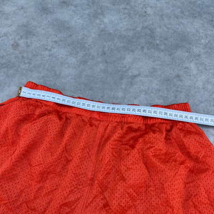 Spalding Orange Mesh Shorts L