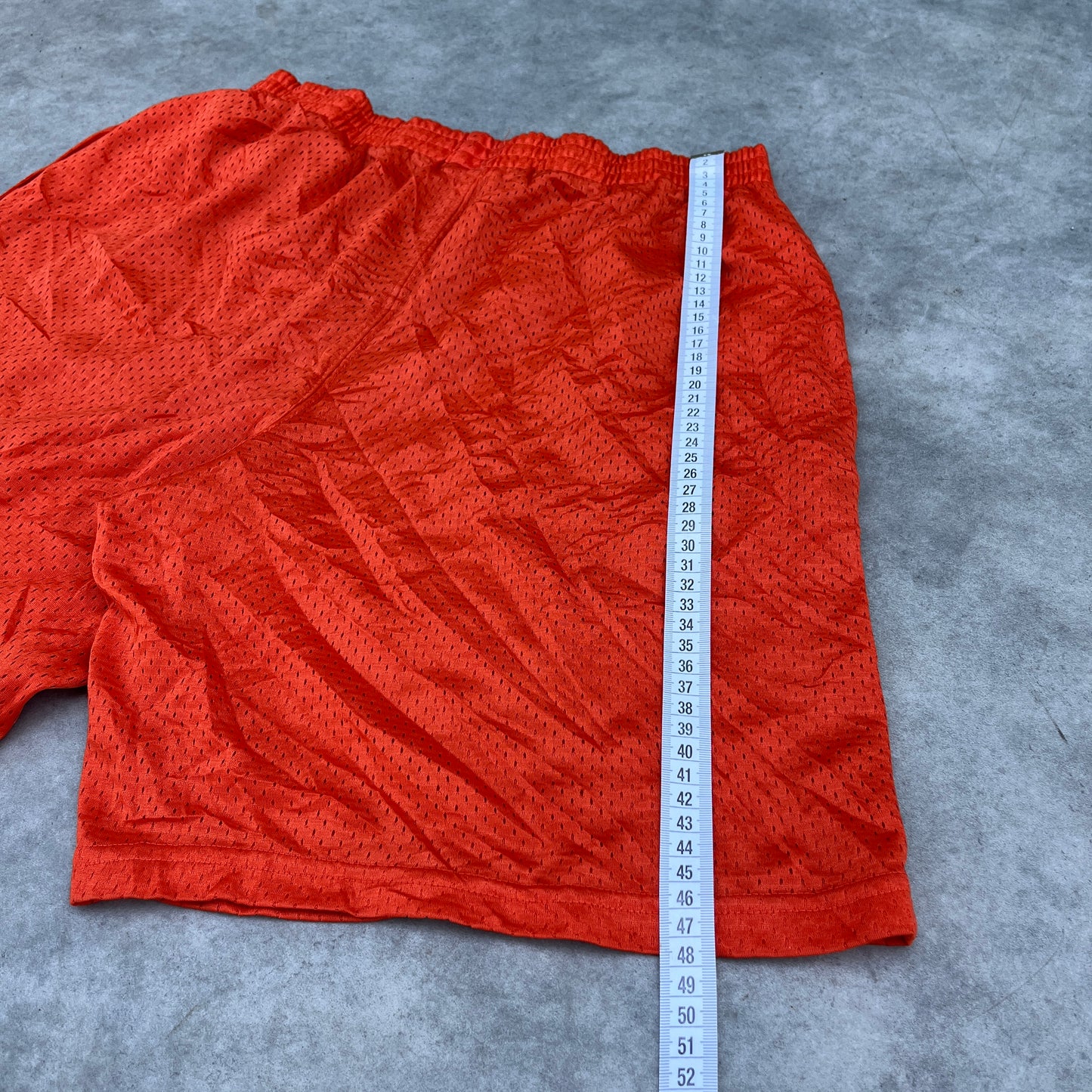 Spalding Orange Mesh Shorts L
