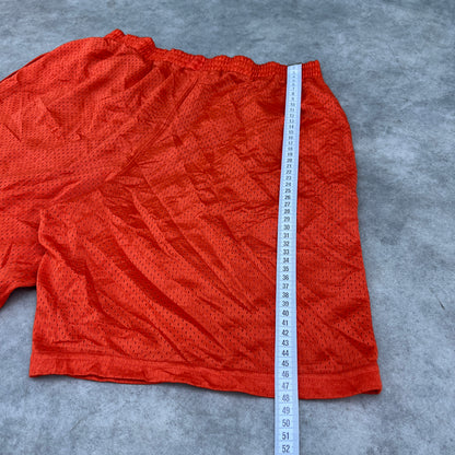 Spalding Orange Mesh Shorts L