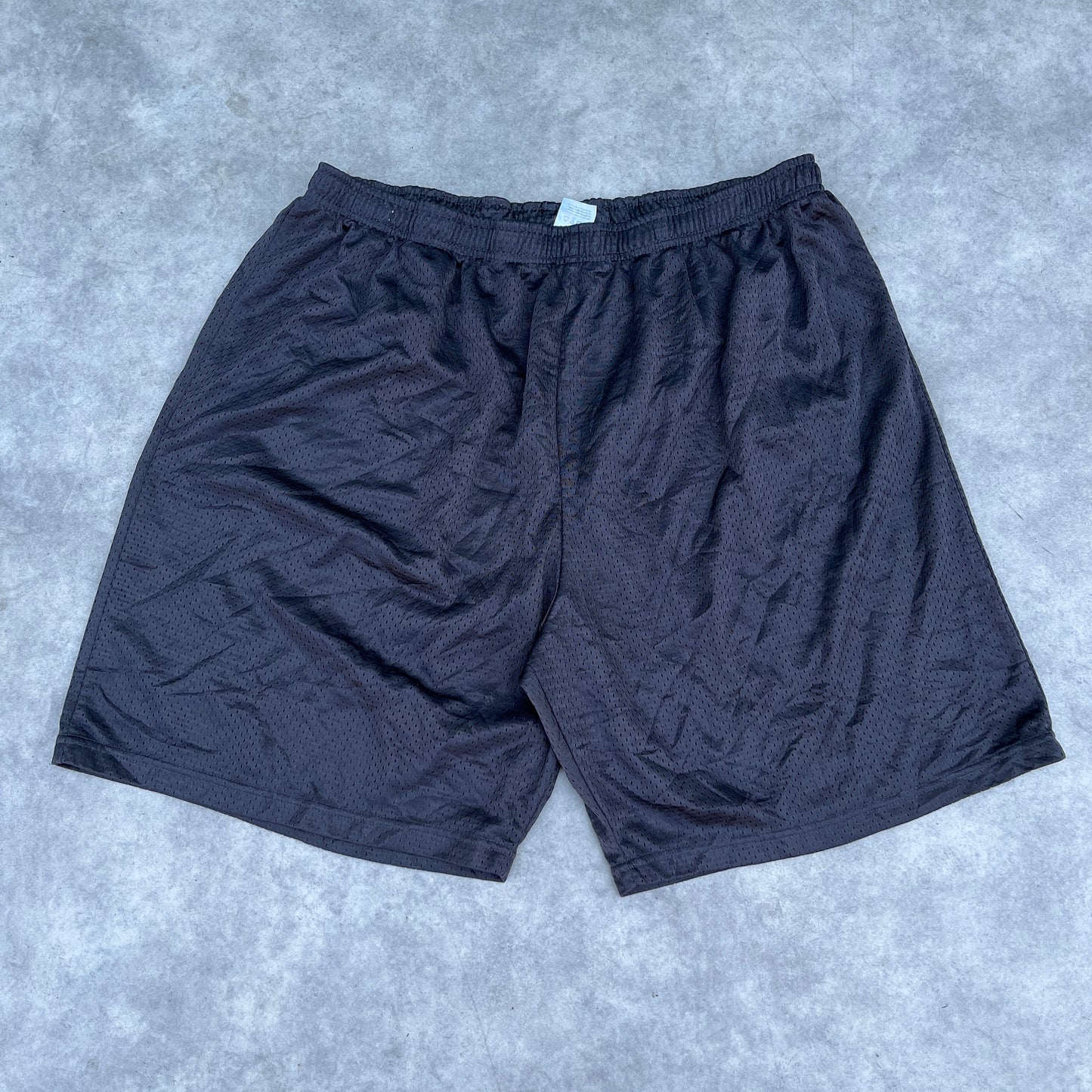 Russell Black Mesh Shorts 3XL