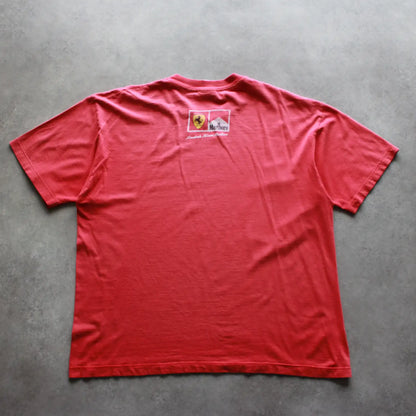 Hanes Ferrari x Marlboro Printed Tee – Red (Man-XL,Faded and Flawed)