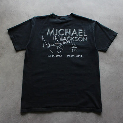Fruit of the Loom Michael Jackson Printed Tee – Black (Man-M)