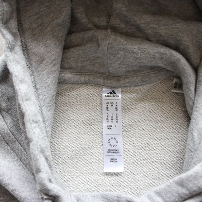 Adidas 3-Stripes Cropped Hoodie – Grey (Woman-M)